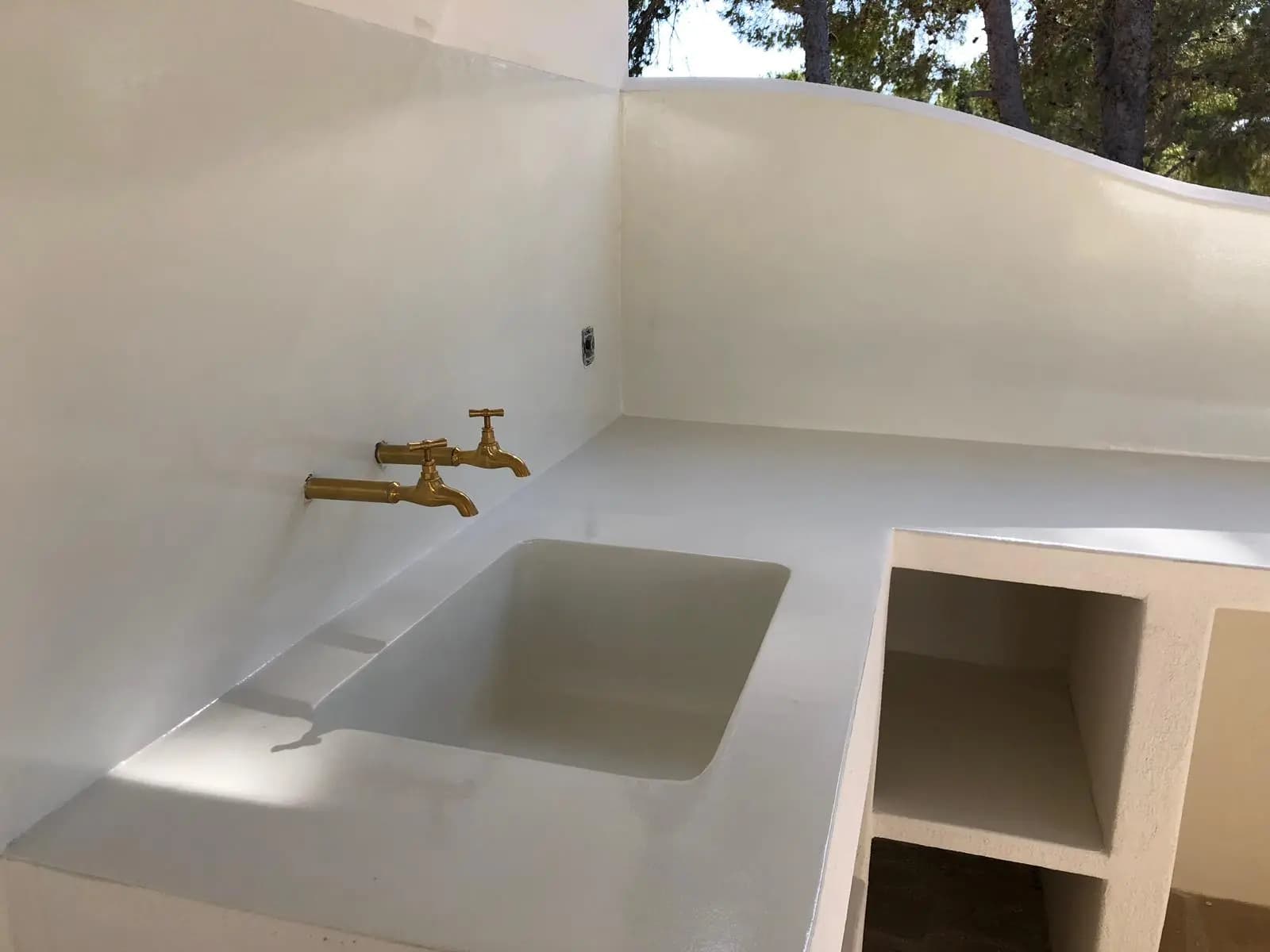 Microcemento resistente a la salinidad